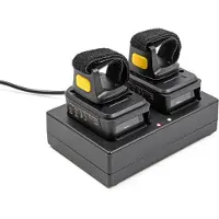 DeLOCK Ring Barcode Scanner 1D and 2D with 2.4 GHz or Bluetooth (2 pieces) + Charging Station