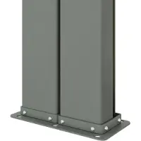 vidaXL Windscherm uittrekbaar 117x1200 cm zwart