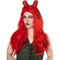 Maskworld Poison Ivy Pruik - Carnavalspruik duivel heks