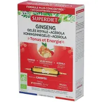 SuperDiet Ginseng Koninginnengelei Acerola | 20 x 10 ml