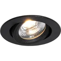 QAZQA Inbouwspot zwart kantelbaar 8,2cm incl. LED dim to warm IP54 ultra slim - Pupil