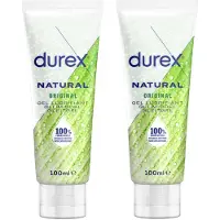 Durex 2x Glijmiddel Natural 100% Natuurlijk 100 ml