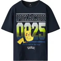 Name it Shirt 'NKMMabr Pokemon' navy / donkergeel / appel / offwhite