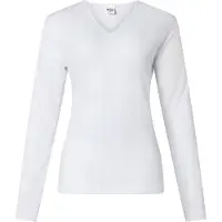Lunatex - dames thermo T-shirt - lange mouw - 50% polyester en 50% modal - wit - maat XL