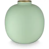 Pip studio - Bloemenvaas - Woonaccessoires - Groene vaas - Metaal - 23cm