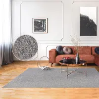Flycarpets Laagpolig Vloerkleed Barnova Gemeleerd - Grijs
