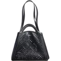 Coccinelle Shoppers - Cow.Per. in zwart