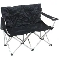 Basic Nature - Travelchair Love Seat Faltsofa - Campingstoel grijs/wit