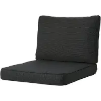 Madison Loungekussen Madison Rib Black Zitkussen (60 x 60 cm)