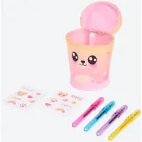 Durabo Etui-sleutelhanger Keychain pencil case 4 mini gelpens & stickers - Beer