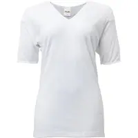 Lunatex - dames thermo T-shirt korte mouw - wit - maat XL