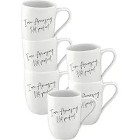 Villeroy & Boch Becher 'Amazing. Not Perfect.' Statement 290 ml Set van 6