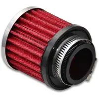 Vibrant Crankcase Breather Filter w/ Chrome Cap 1.5in 38mm Inlet ID