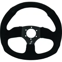 DragonFire Racing Steering Wheels - D-shaped- Suede- Iron Series- 0in offset