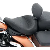 Mustang 83-21 Harley Electra Glide,Rd King Police Standard Touring Passenger Seat Textured - Black