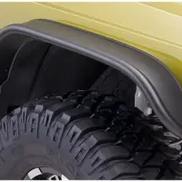 Bushwacker 84-01 Jeep Cherokee Flat Style Flares 2pc - Black