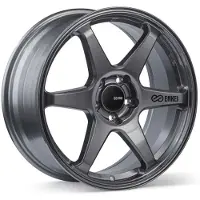 ENKEI T6R 18x8.5 45mm Offset 5x100 Bolt Pattern 72.6 Bore Gloss Gunmetal Wheel