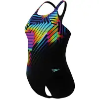 Speedo Eco+ dig printed medalist bla/yel 003055-18174