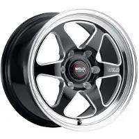 Weld S156 20x7 Ventura 6 Drag 6x139.7 ET13 BS4.50 Gloss BLK MIL DIA 106.1