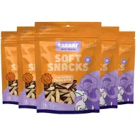Braaaf 5x Hondensnack Twisted Bites Kip - Vis 85 Gr