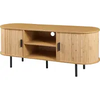 En.casa TV meubel Tvedestrand 140x40x55 cm naturel en zwart []