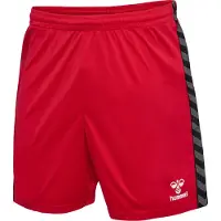 Hummel Sportbroek 'Authentic' donkergrijs / vuurrood / zwart / wit