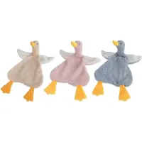 Mini Club Knuffeldoekje pluche eend - zacht baby speelgoed 40cm multi kleuren.