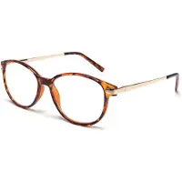 Spectrum leesbril havanna/ goud 3.00 klassiek rond