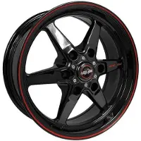 Race Star 93 Truck Star 17x9.50 6x5.50bc 6.125bs Gloss Black Wheel
