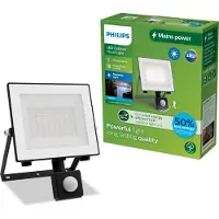 Philips Lois floodlight - UltraEfficient LED - Zwart - 15W - Koel wit licht; 5000K - Bewegingssensor - Verstraler