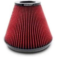 Vibrant 8.75in Inlet I.D. x 8.50in Height Bellmouth Velocity Stack Classic Performance Air Filter