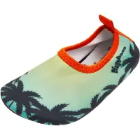 Playshoes Strand-/badschoen donkerblauw / pasteelgeel / oranje