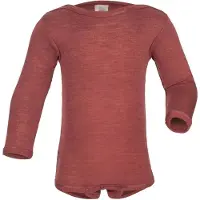 Engel Body l/ä - Wolle/Seide - Kupfer - - 86/92 - Body L/Ä
