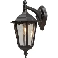Konstsmide Firenze 7212-750 Buitenlamp (wand) Spaarlamp, LED E27 100 W Zwart