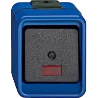 Merten 372675 Elektrische schakelaar, 1-polig, zwart - blauw (372675)