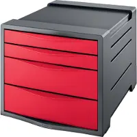 Esselte 2 Big And Small Europost Buc Drawers Rood Kinderen