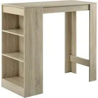 En.casa Bartafel met 3 planken 110x50x103 cm eikenkleurig