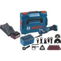 Bosch GOP 18V-34 Professional accu-multicutter 18 V Starlock Plus + 1x accu 4,0 Ah + oplader + 17-delige accessoireset + L-Boxx