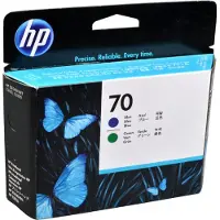 HP 70 (C9408A) Inktcartridge Blauw + groen