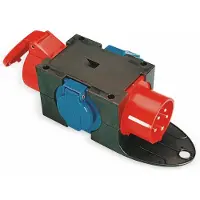 Pce CEE-Kompakt-Vert,IP44,m.Büg. CEE-St.?,16A,5p, 2xSSD 9430402 CEE-stroomverdeler 400 V 16 A