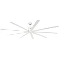 CasaFan BIG SMOOTH ECO 220 WE-WE Flügel Weiß Plafondventilator 35 W (Ø x h) 224 cm x 460 mm Wit Met afstandsbediening, Timer, Met wintermodus
