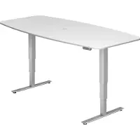 Hjh OFFICE PRO XDSM 22 S - Wit 220 x 103 Tafelhoogte I Elektrisch in hoogte verstelbaar