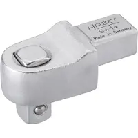 Hazet Insteekvierkantaandrijvingen 6414 · 14 x 18 mm insteekvierkant massief · 1/2 inch (12,5 mm) vierkant massief · Lengte: 63,5 mm
