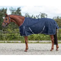 QHP Deken Turnout Luxe 0gr Donkerblauw - 105/145
