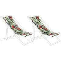 Beliani ANZIO/AVELLINO - Stoffen hoes voor stoel-Multicolor-Polyester