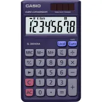 Casio Zakrekenmachine Blauw Zonne-energie, Batterij SL-300VERA