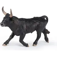 Papo - Handgeschilderd - Beeldje - Boerenvrienden - Camargue Bull - 51182 - Verzamelobject - voor kinderen - Geschikt voor jongens en meisjes - v
