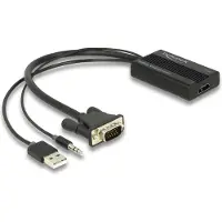 DeLOCK HDMI to VGA Adapter with Audio 25 cm