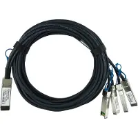 BlueOptics Avago QSFP28-4SFP28-DAC-3M compatibele BlueLAN QSFP28 DAC SC282701L3M26, Zendontvangers, Zwart