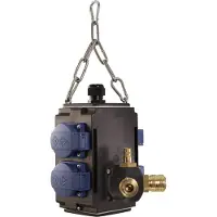 Bachmann Energieblok 4xCEE7/3, beschermingsgraad IP44, perslucht 1 in, 2 uit
